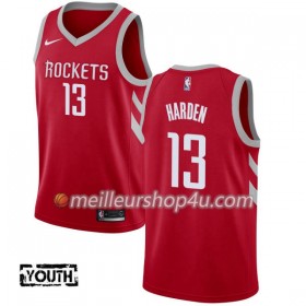 Maillot Basket Enfant Houston Rockets James Harden 13 Nike 2017-18 Rouge Swingman